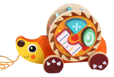 Fashion Pull Along DIY Wooden S Sorter Toy Cartoon Animals Unisex for 2-4 & 5-7 Years Old Kids view 3