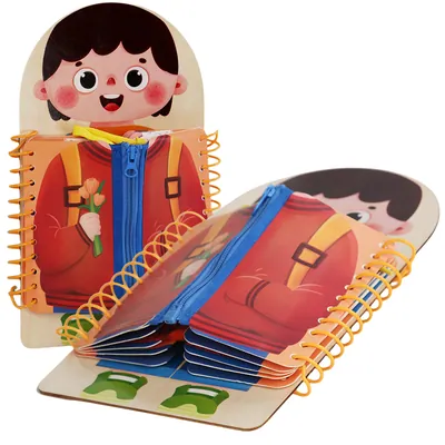 Et Montessori Busy Board Book Set Portable Autism Busy Board Toddler 2-4 Years Custom DIY — wooden sensory & busy boards wholesale