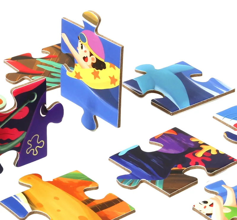 Advanced Animals Farm Puzzles Unisex Handmade Jigsaw Brain Teaser Educational Montessori — wooden puzzles & tangrams wholesale