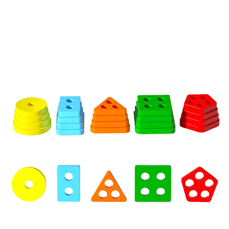 Color Recognition Stacker S Sorter Wooden Puzzles for Toddlers and Kids Unisex Learning Gift — wooden puzzles & tangrams wholesale