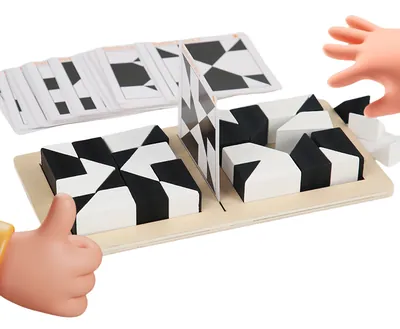 Montessori Learning Educational Games Table Kids Interactive Wood Building Block Toys Hot Baby — wooden building blocks & construction wholesale
