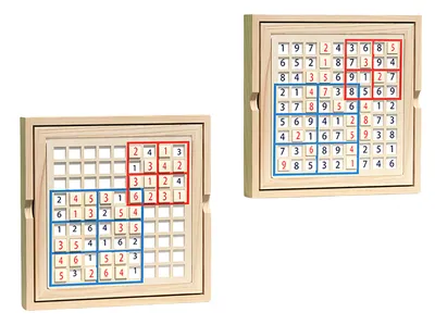 Traditional Wooden Sudoku Chess Board Game Unisex Math Logic Toy for Kids 2-4 Years and 5-7 view 4