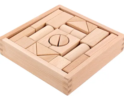 22 Wood Box Log Building Blocks Natural Large Wood Cube Block Stacking Building Blocks Game view 4