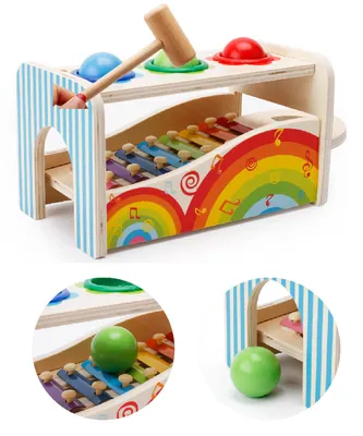 Multifunctional Music Knocking Table Early Training Toy for 2-4 & 5-7 Years Made of Plastic & view 4