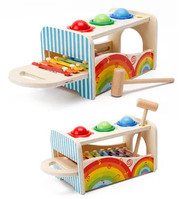 Multifunctional Music Knocking Table Early Training Toy for 2-4 & 5-7 Years Made of Plastic & view 2