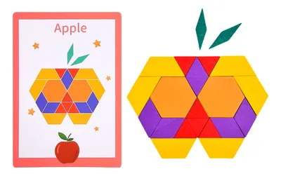 Custom Colorful Wooden Tangram Puzzle Set Cartoon Toy for Kids' Intelligence Game Magnetic view 3