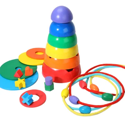 Intelligent Building Block Clown Balance Scale Toy Kids' DIY Educational Abs Plastic Model — wooden building blocks & construction wholesale