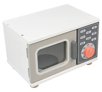 Wooden Early Education Puzzle Children Pretend Play Kitchen Simulation Small Kitchen Microwave view 2