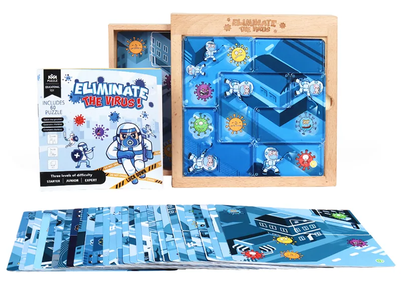 Advanced Wooden Puzzle Toy for Age 5-7 Elimination of Virus Puzzle Set Number S Educational — wooden puzzles & tangrams wholesale