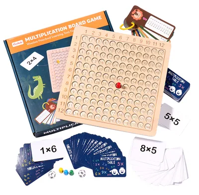 Arithmetic Learning Game Children Battle Board Game Puzzle Multiplication Board Game — wooden board games & logic wholesale