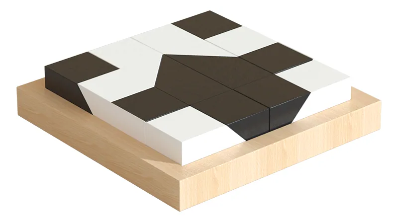 Children's Puzzle Hidden Block Puzzles Wooden Toys Logical Thinking Training Spatial Thinking — wooden building blocks & construction wholesale