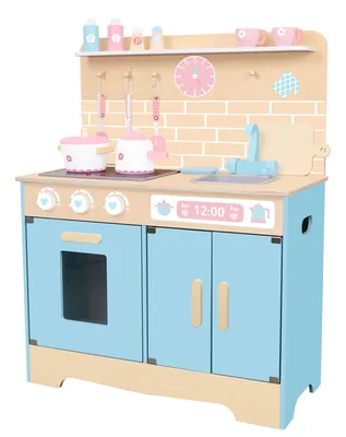 Unisex Wooden Kitchen Stove Toys Boys and Girls' Simulated Kitchenware Set for Pretend Play — wooden pretend play & role play wholesale