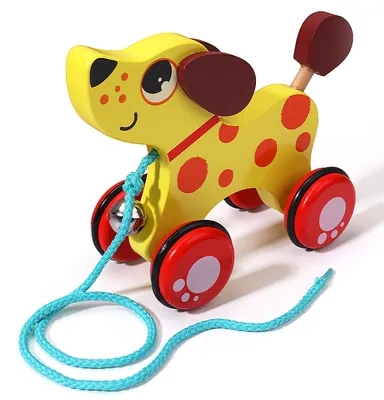 Wooden Children's Animal Car Toy Pull Rope Animal Shaped Car Toy Children's Trailer for Kids — wooden vehicles, tracks & ramps wholesale