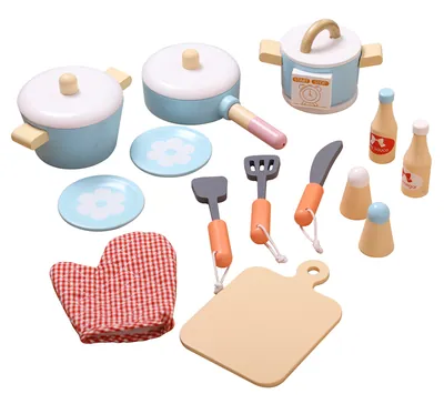 Unisex Children's Preschool Kitchen Toys Pc Game Simulation Pretend Role Play Wooden Kitchen — wooden pretend play & role play wholesale