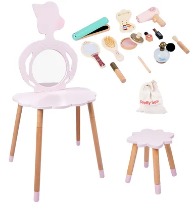 Odor-Absorbing Wooden Simulation Makeup Toys for Girls Early Education Kids' Cosmetic Bag — wooden pretend play & role play wholesale