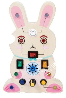 Unisex Newest Montessori Animal Led Light Busy Board Switch Toys Educational Wooden Car Toy view 5
