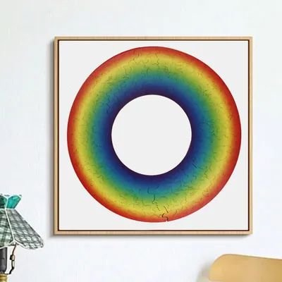 Children Intelligence Montessori Toys DIY Wooden Puzzles Rainbow Wooden Jigsaw Puzzle view 2