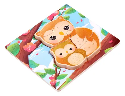 Montessori Toys 18 Wooden Cartoon Animal Parent-Child Puzzle Early Education Enlightenment — wooden puzzles & tangrams wholesale