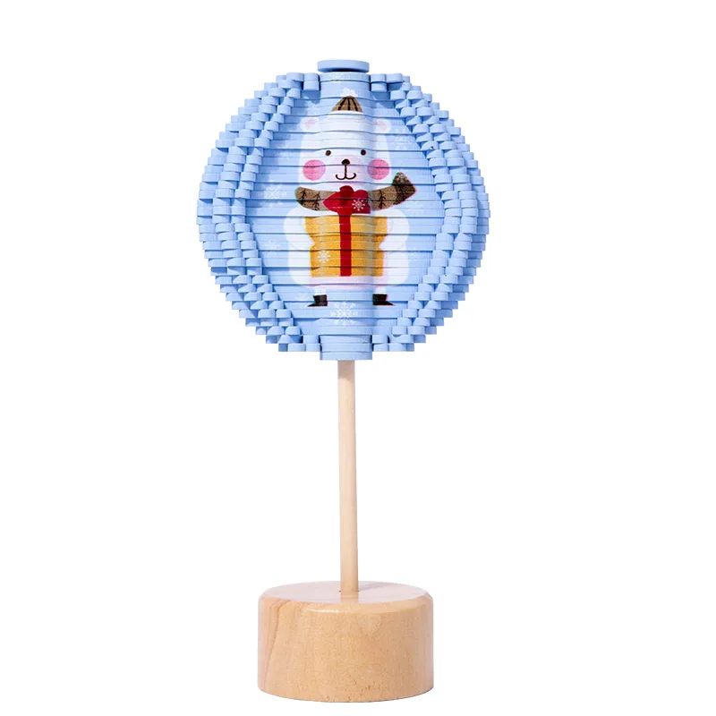 Unisex Wood Stick Desktop Decoration Spin Lollipop Fidget Toy for Decompression & Stress — wooden sensory & busy boards wholesale