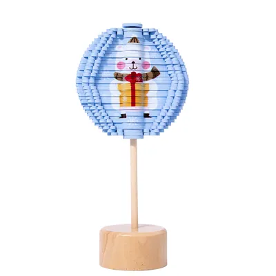 Unisex Wood Stick Desktop Decoration Spin Lollipop Fidget Toy for Decompression & Stress view 2