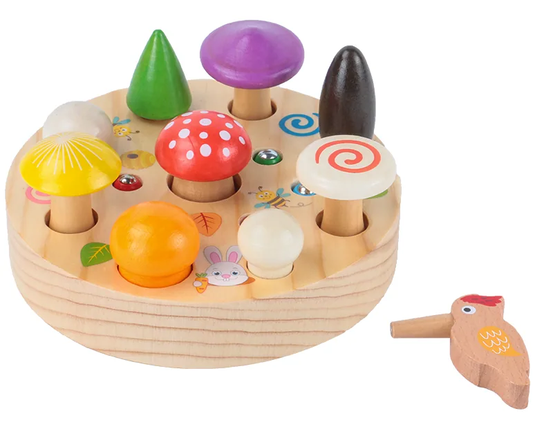 Unisex Wooden Toys for Boys Girls Early Education Puzzle Fishing Game for Toddlers Aged 2 to 4 — wooden puzzles & tangrams wholesale