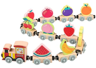 Factory Wooden Animal Style Train Slot Toys Bus Toys For Kids Model Railway — wooden vehicles, tracks & ramps wholesale