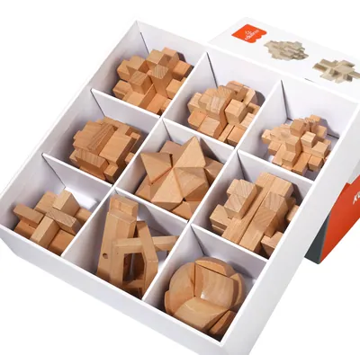 Lock Toy 3d Wooden Interlocking Ball Lock Square Lock Game For Child — wooden montessori & early learning wholesale
