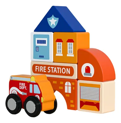 Children's Educational Magnetic Electric Small Train Set Wood Building Block Rail Car Toy view 2