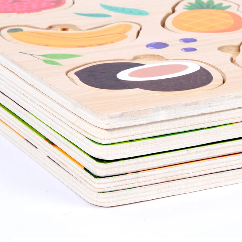 3d Wooden Puzzle Toy Children Toy Wooden Shape Matching Board — wooden puzzles & tangrams wholesale