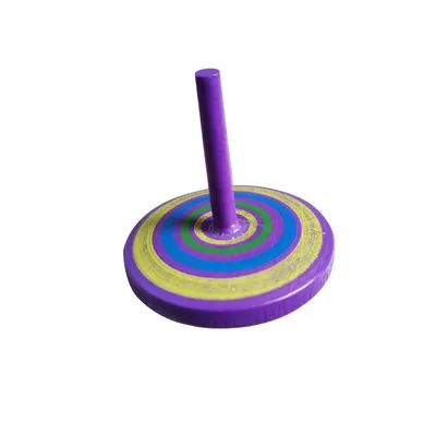 Colorful Painted Wooden & Plastic Classical Spinning Top Toys Classic — wooden montessori & early learning wholesale