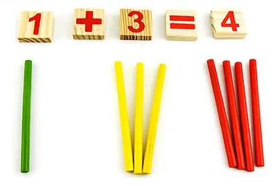 Wooden Toy for Kids Early Learning Number Math Calculate Game Unisex Puzzle for 2-4 Years view 2