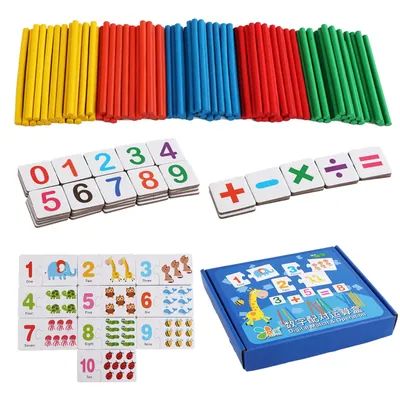 Children's Mathematics Teaching Aids Kindergarten Preschool Number Addition Counting Stick view 2