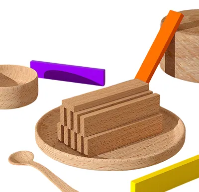 1:8 Wooden Creative Pile Tower Block Montessori Toys Kids Fun Imagination Training view 4