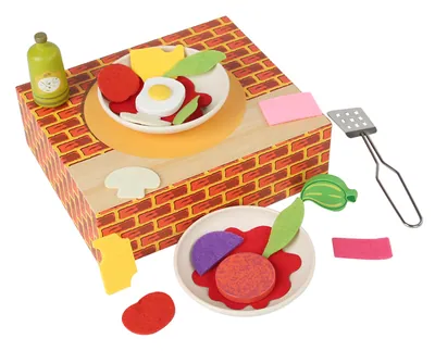 Early Wooden DIY Bread Maker & Vegetable Pizza Pretend Toys Unisex Toy for Children — wooden pretend play & role play wholesale