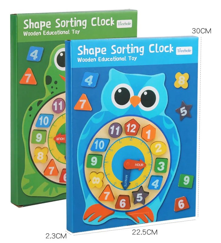 Montessori Children's Learning Difficulties Clock Resource Teaching Aids Games Educational — wooden montessori & early learning wholesale