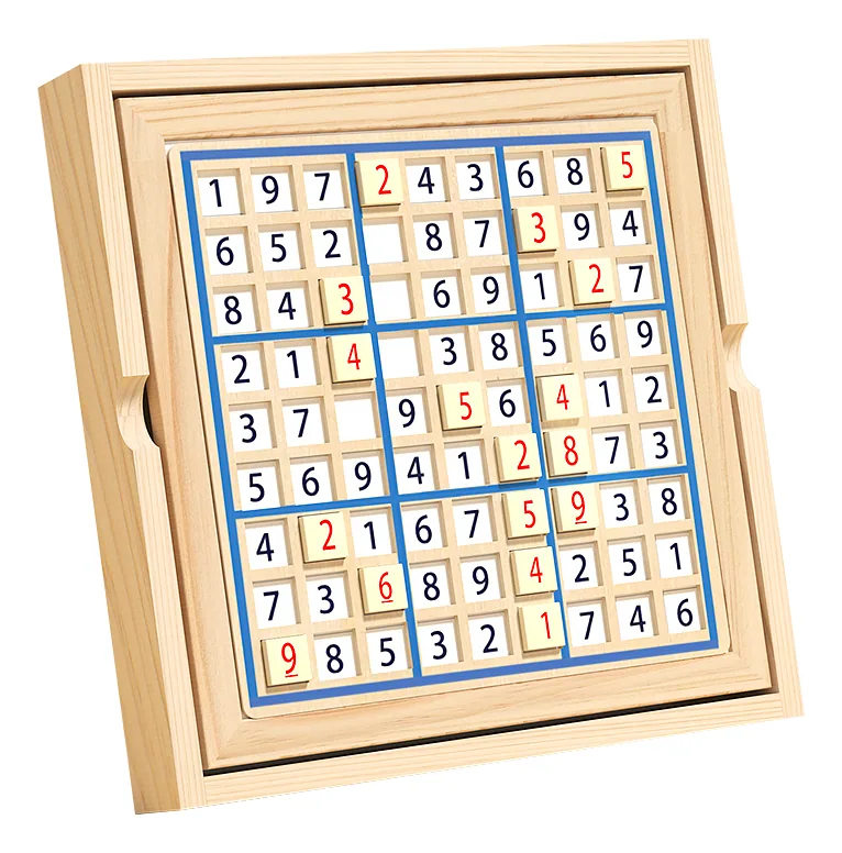 Primary School Children Toys Math Thinking Fun Games Wooden Board Game Chess Jiugong Sudoku — wooden board games & logic wholesale