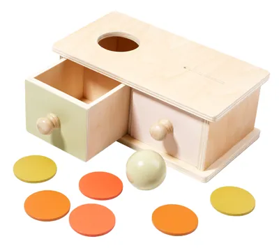 Montessori Classification Coin Macaron Color Two-in-one Box Children's Puzzle Sensory Geometry view 2