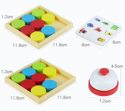 Free Children's Educational Wooden Puzzle Toy Push Building Block Game Baby Color Cognitive — wooden building blocks & construction wholesale
