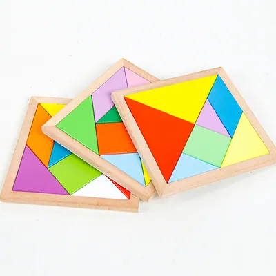 Unisex Jigsaw Puzzle Wooden Tangram Learning Toys for 2-4 & 5-7 Years Direct from Manufacturer view 2