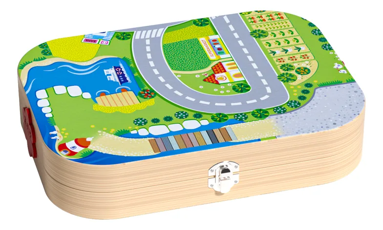 Educational Construction Toys Wooden Electric Magnetic Train Track City Block Game For Kids — wooden building blocks & construction wholesale