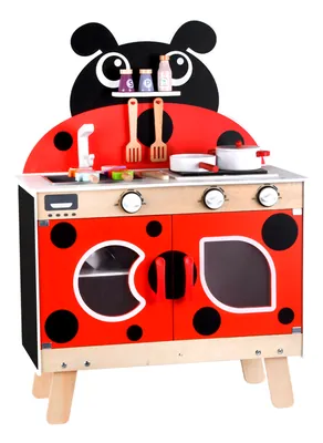 Kitchen Toy Kids Pretend to Cook Ladybug Themed Kitchen Game Set view 2