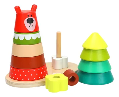 Toy Manufacturer's Handmade Mini Rainbow Wooden Block Educational Construction Toy for 2-4 view 2