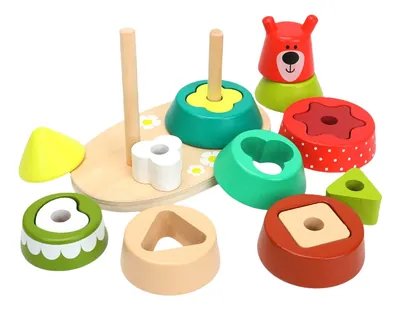 Toy Manufacturer's Handmade Mini Rainbow Wooden Block Educational Construction Toy for 2-4 view 4
