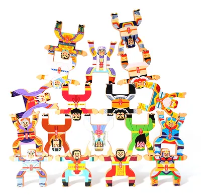 Children's Toys Hercules Folding Balance Building Blocks Interactive Early Education Desktop — wooden building blocks & construction wholesale
