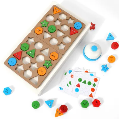 Factory Custom Baby Puzzles Wooden Triangle Puzzle Cube Unisex Early Education Exercise Game view 2