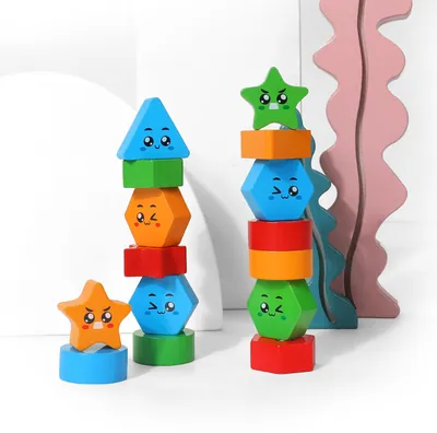 Factory Custom Baby Puzzles Wooden Triangle Puzzle Cube Unisex Early Education Exercise Game view 4