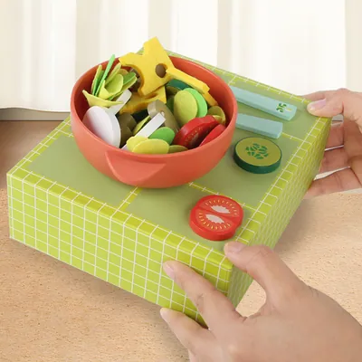 Unisex Wooden Funny Pretend Play Kitchen Set Soft Mini Food Toys Including Vegetables for Baby — wooden pretend play & role play wholesale