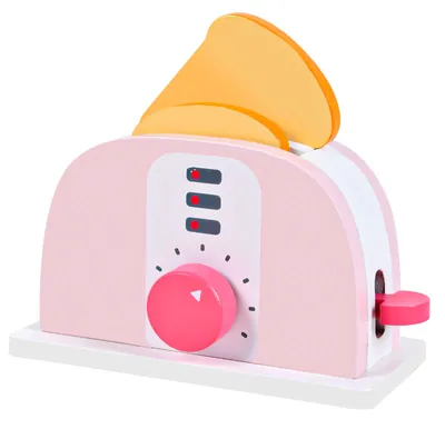 Pink Wooden Bread Machine Toy Kitchen Pretend Play Toys For Girls — wooden pretend play & role play wholesale