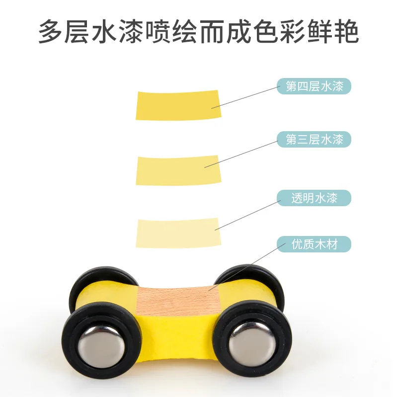 Toddler Wooden Race Track Car Ramp Toys Vehicle Play Set For 1 2 Year Old Boy And Girl Gifts — wooden vehicles, tracks & ramps wholesale