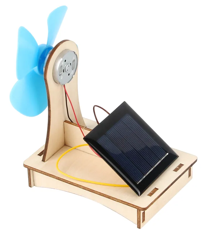 Educational Wooden DIY Science Wind Power Assembly Puzzle Toy Physics Experiment School Set — wooden puzzles & tangrams wholesale